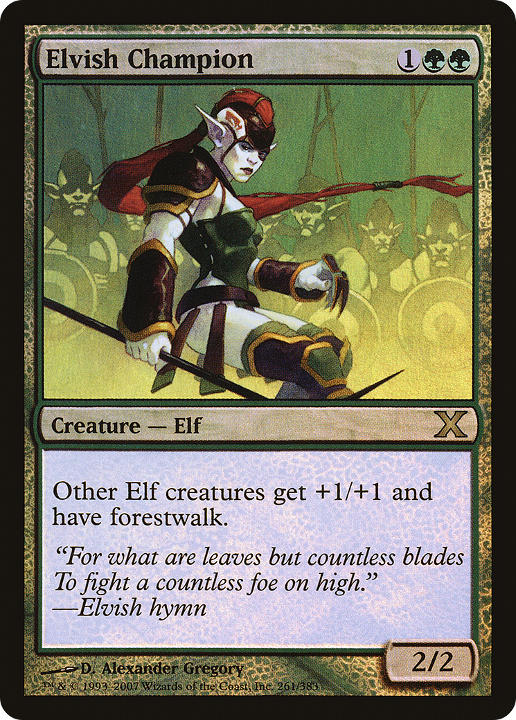 Elvish Champion (10E-261★) - Tenth Edition Foil