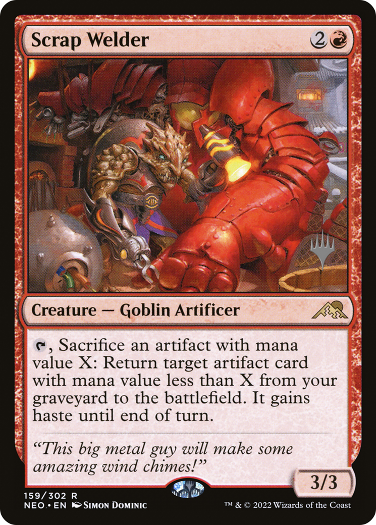 Scrap Welder (PPNEO-159) - Kamigawa: Neon Dynasty Promos Foil