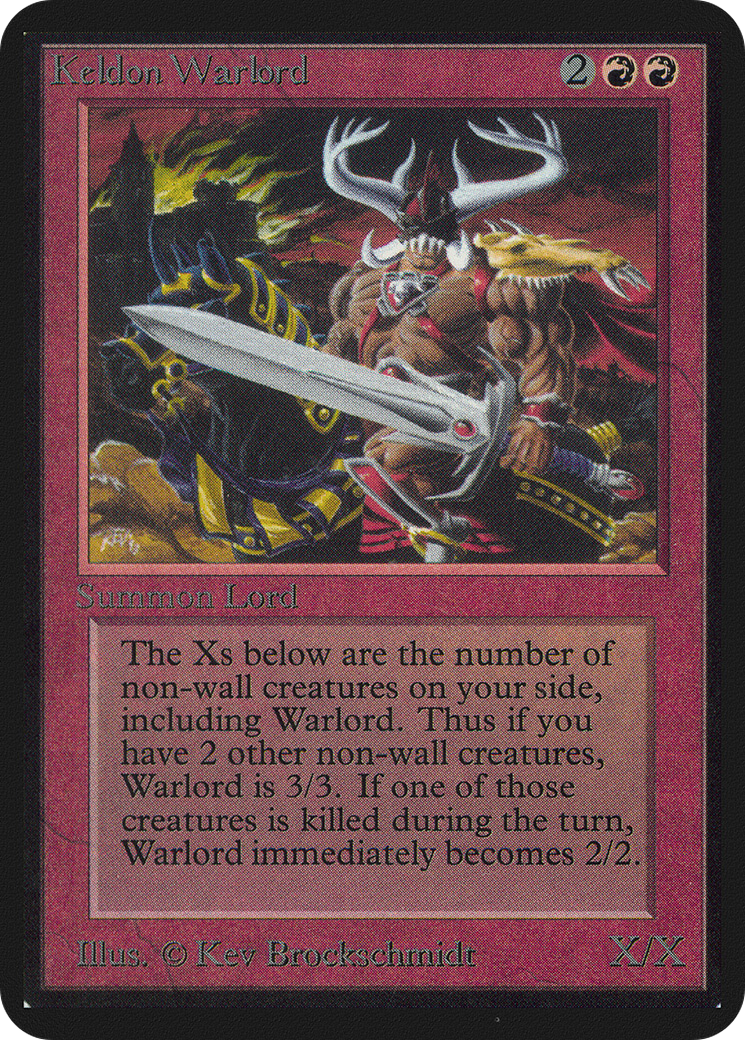 Keldon Warlord (LEA-) - Limited Edition Alpha