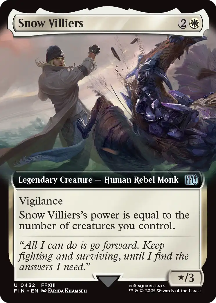 Snow Villiers (Extended Art) (FIN-432) - FINAL FANTASY: (Extended Art) Foil