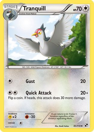 Tranquill - Reverse Holofoil Black and White - Uncommon