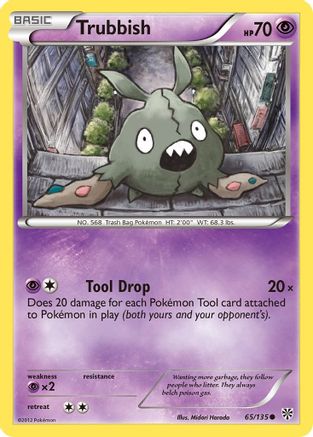Trubbish (65) (65) 065 - Reverse Holofoil Plasma Storm - Common