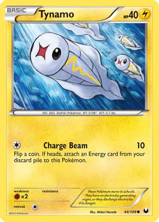 Tynamo (44) - Reverse Holofoil Dark Explorers - Common