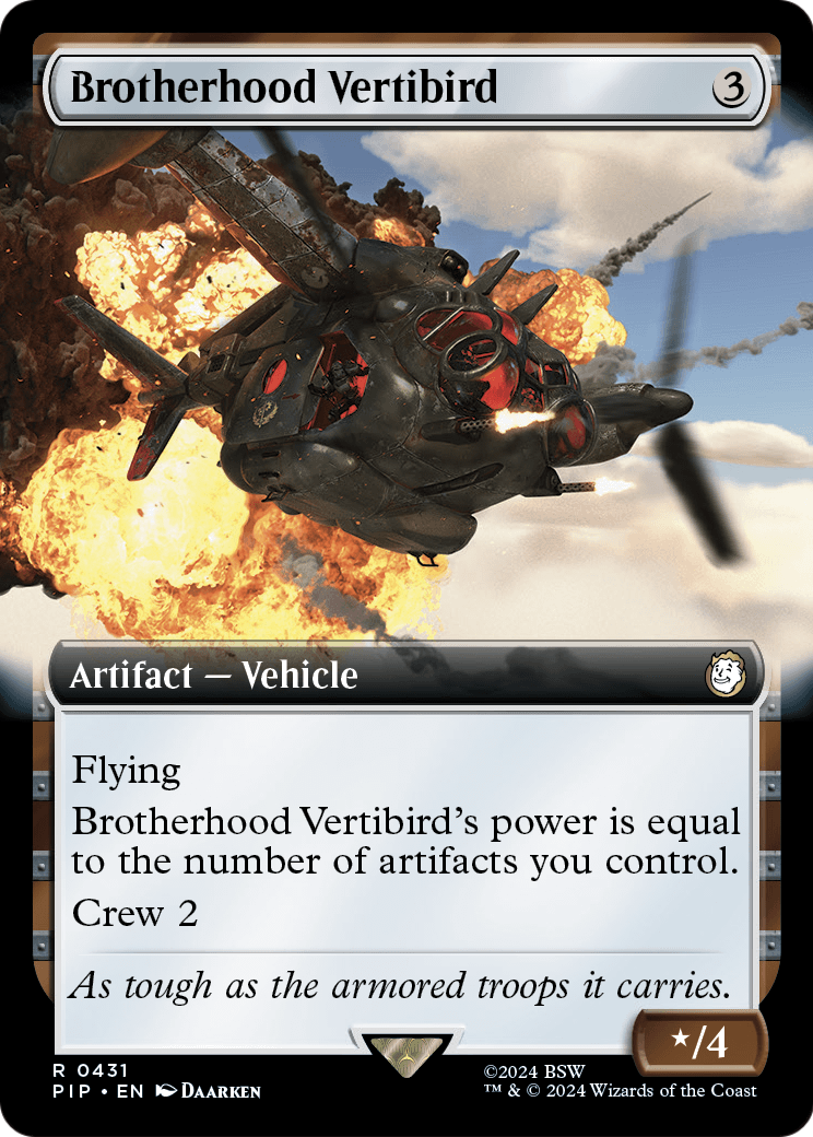 Brotherhood Vertibird (Extended Art) (PIP-431) - Fallout: (Extended Art)