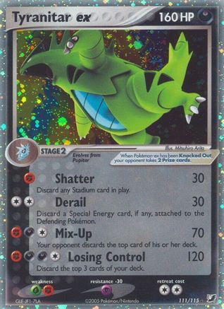 Tyranitar ex - Holofoil Unseen Forces - Ultra Rare