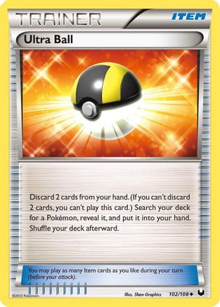 Ultra Ball 102 - Reverse Holofoil Dark Explorers - Uncommon