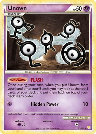 Unown (55) (55) 055 HeartGold SoulSilver - Uncommon