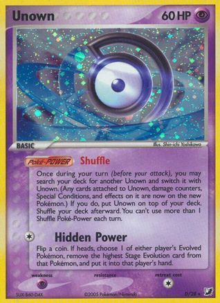 Unown (D) - Holofoil Unseen Forces - Holo Rare