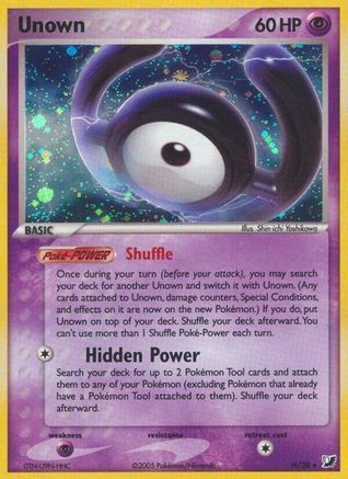 Unown (H) - Holofoil Unseen Forces - Holo Rare