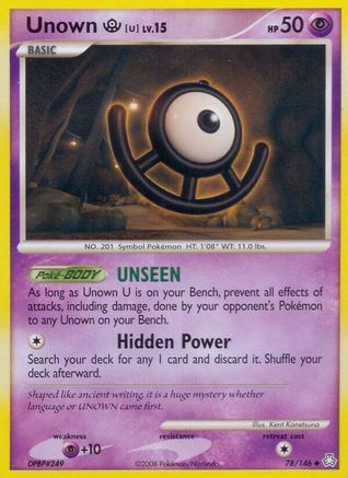 Unown (U) - Reverse Holofoil Legends Awakened - Uncommon