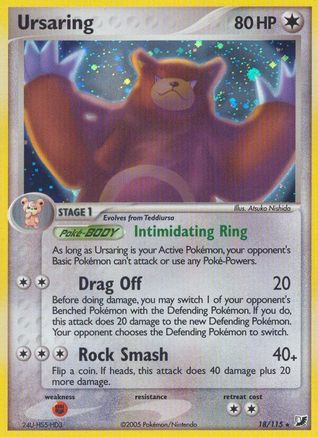 Ursaring - Reverse Holofoil Unseen Forces - Holo Rare