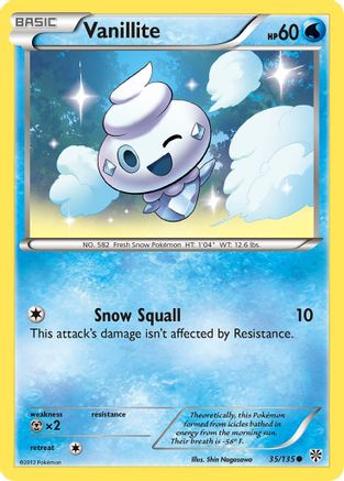Vanillite - Reverse Holofoil Plasma Storm - Common