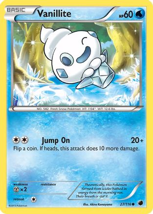 Vanillite - Reverse Holofoil Plasma Freeze - Common