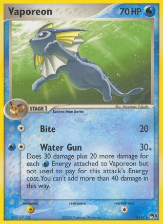 Vaporeon 006 POP Series 3 - Rare