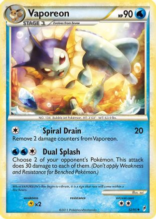 Vaporeon 052 Call of Legends - Uncommon