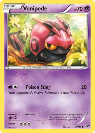 Venipede XY Base Set - Common