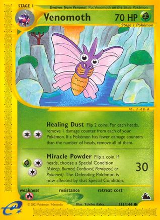 Venomoth - Reverse Holofoil Skyridge - Common