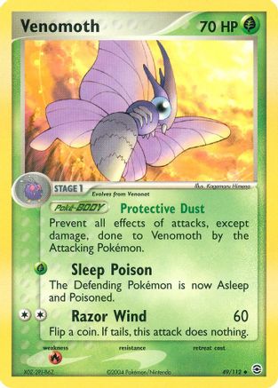 Venomoth FireRed & LeafGreen - Uncommon