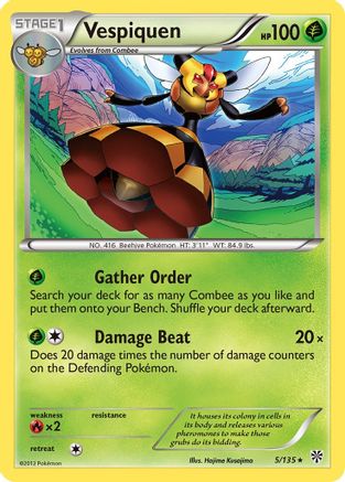 Vespiquen - Reverse Holofoil Plasma Storm - Rare