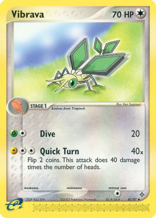 Vibrava 047/97 - Reverse Holofoil Dragon - Uncommon