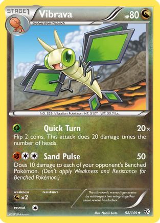 Vibrava - Reverse Holofoil Boundaries Crossed - Uncommon