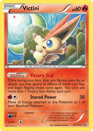 Victini - Reverse Holofoil Legendary Treasures - Holo Rare