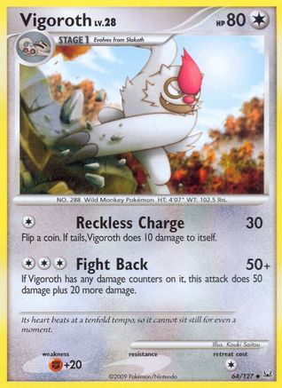 Vigoroth - Reverse Holofoil Platinum - Uncommon