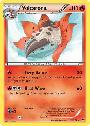 Volcarona - Reverse Holofoil Noble Victories - Rare