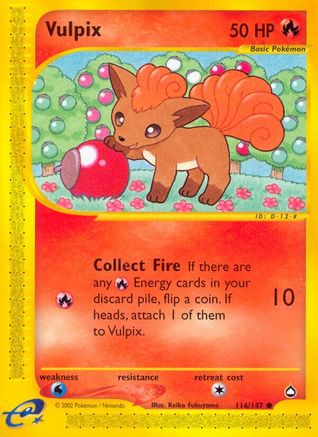 Vulpix 116 Aquapolis - Common