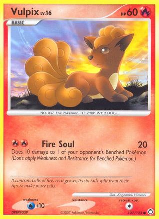 Vulpix 107 Mysterious Treasures - Common