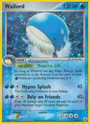 Wailord - Holofoil Legend Maker - Holo Rare