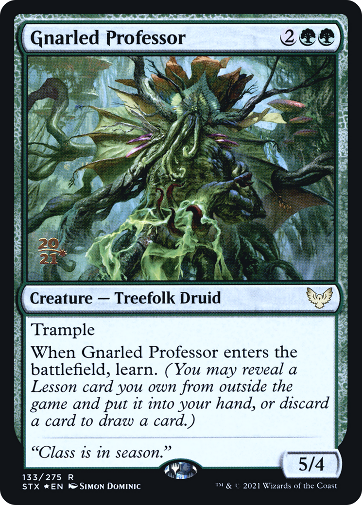 Gnarled Professor (PRE-133) - Strixhaven: School of Mages Promos Foil