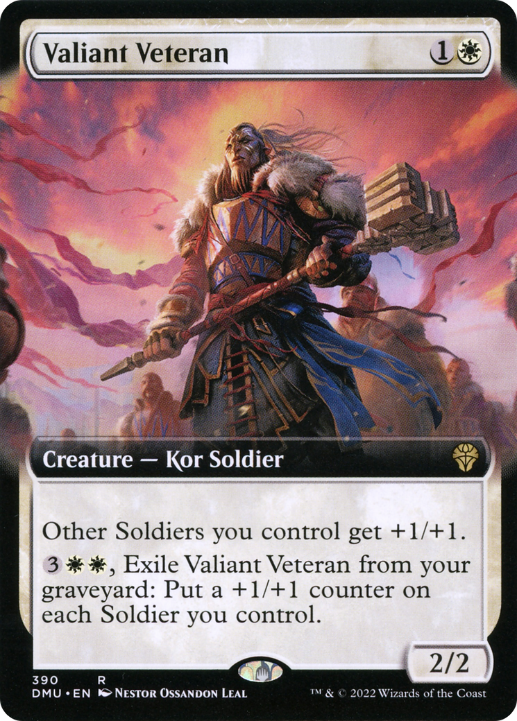 Valiant Veteran (Extended Art) (DMU-390) - Dominaria United: (Extended Art)
