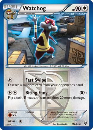 Watchog (Team Plasma) (112) Plasma Storm - Uncommon