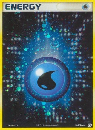 Water Energy 103 - Holofoil Emerald - Holo Rare