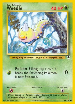Weedle/110 - Reverse Holofoil Legendary Collection - Common