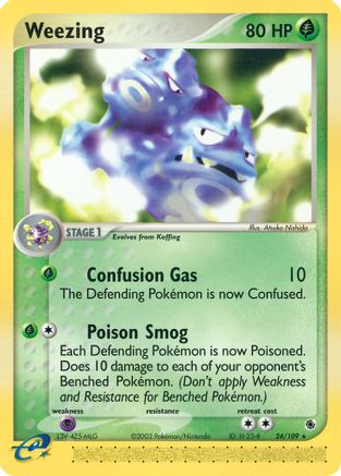 Weezing 024 Ruby and Sapphire - Rare
