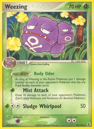 Weezing 033 Delta Species - Rare