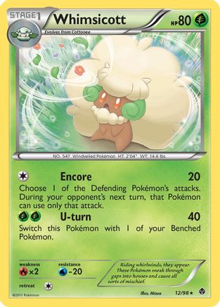 Whimsicott (12) Emerging Powers - Rare