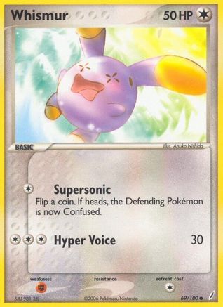 Whismur 069 - Reverse Holofoil Crystal Guardians - Common