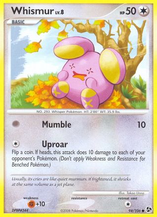 Whismur - Reverse Holofoil Great Encounters - Common