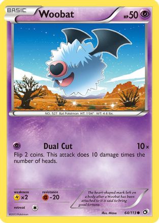 Woobat Legendary Treasures - Common