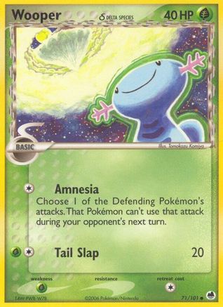 Wooper (Delta Species) 071 Dragon Frontiers - Common