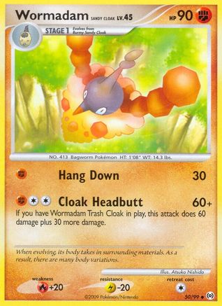 Wormadam Sandy Cloak 050 - Reverse Holofoil Arceus - Uncommon