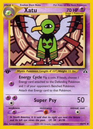 Xatu 052 - 1st Edition Neo Discovery - Uncommon