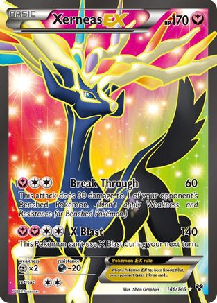 Xerneas EX (146 Full Art) - Holofoil XY Base Set - Ultra Rare