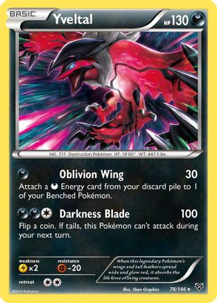 Yveltal 078/146 XY Base Set - Rare