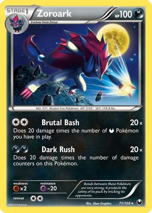 Zoroark Dark Explorers - Rare
