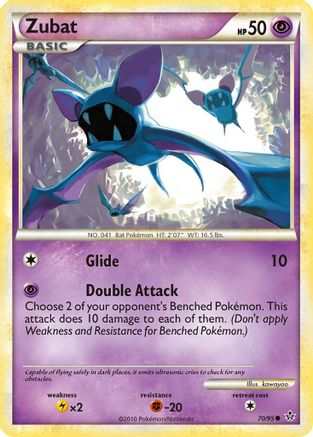 Zubat 070 - Reverse Holofoil Unleashed - Common