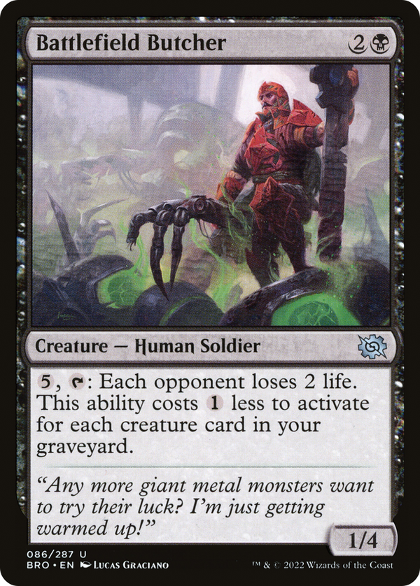 Battlefield Butcher (BRO-086) - The Brothers' War Foil